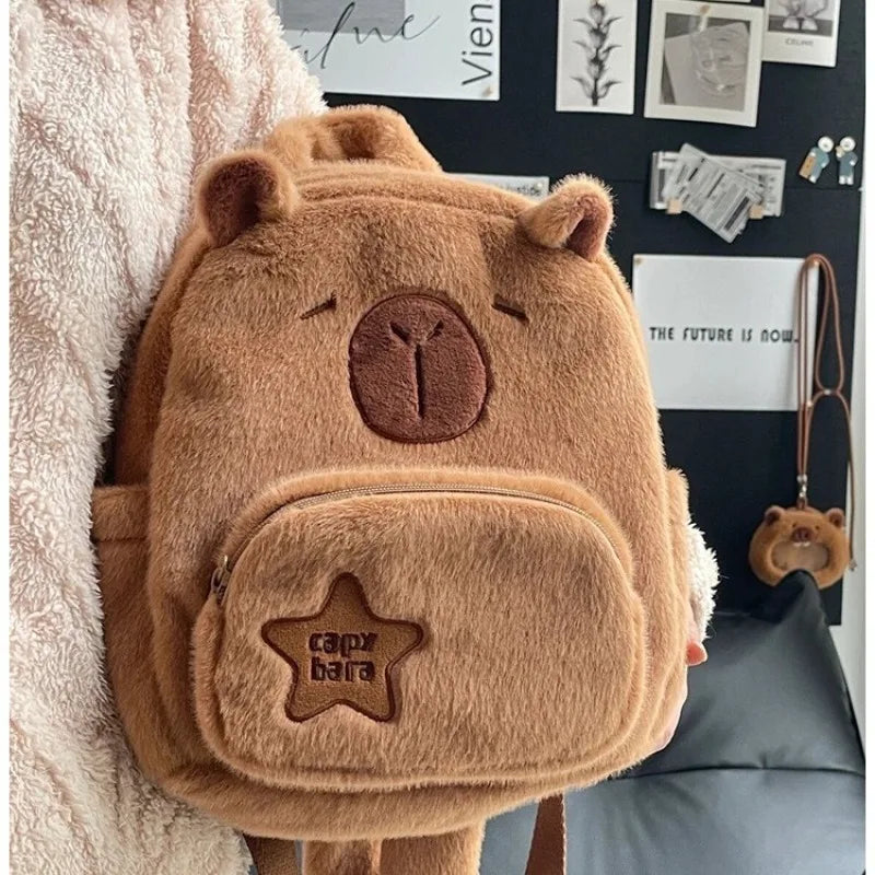 Capybara Plush Backpack