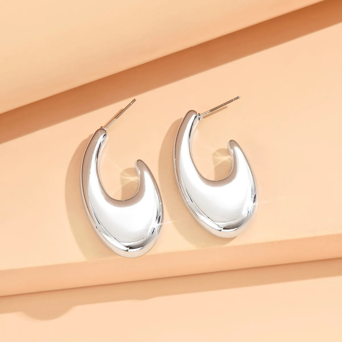 Geometric Metallic Earrings