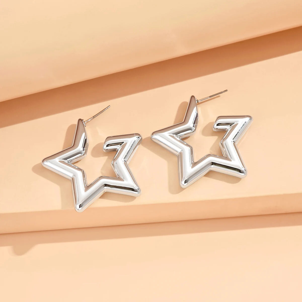 Geometric Metallic Earrings