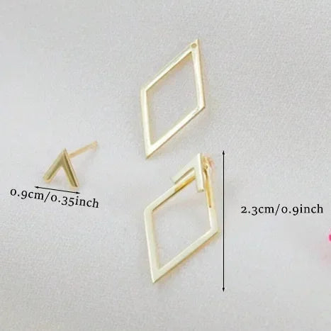 Retro Geometric Earrings