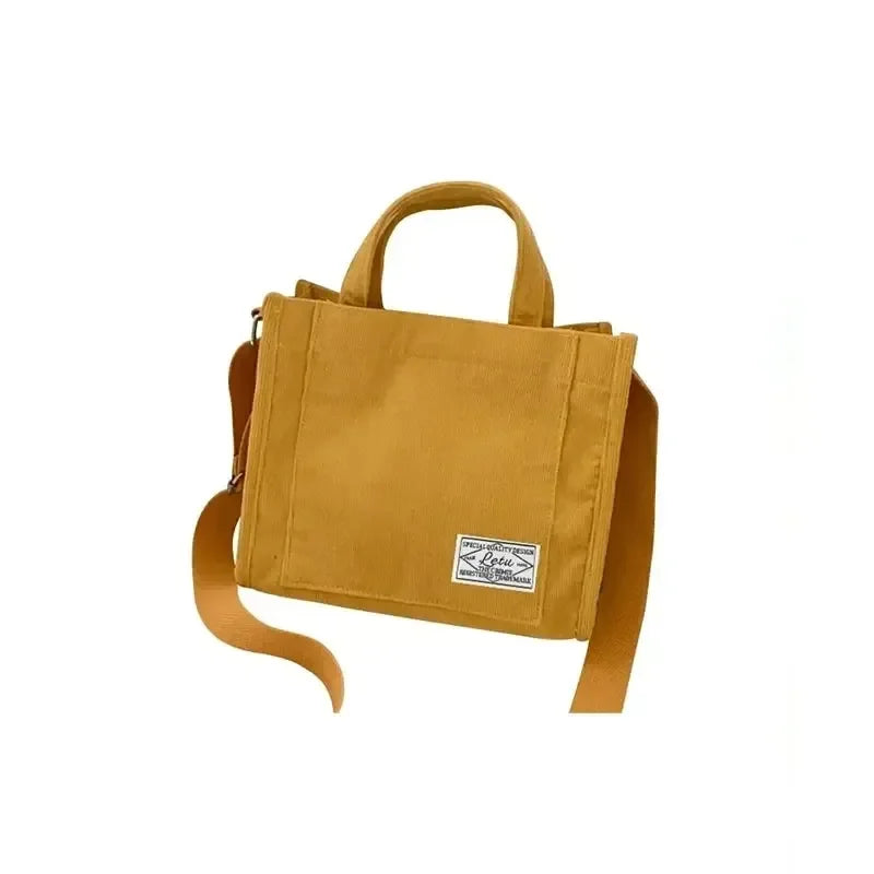 Minimalist Corduroy Handbag