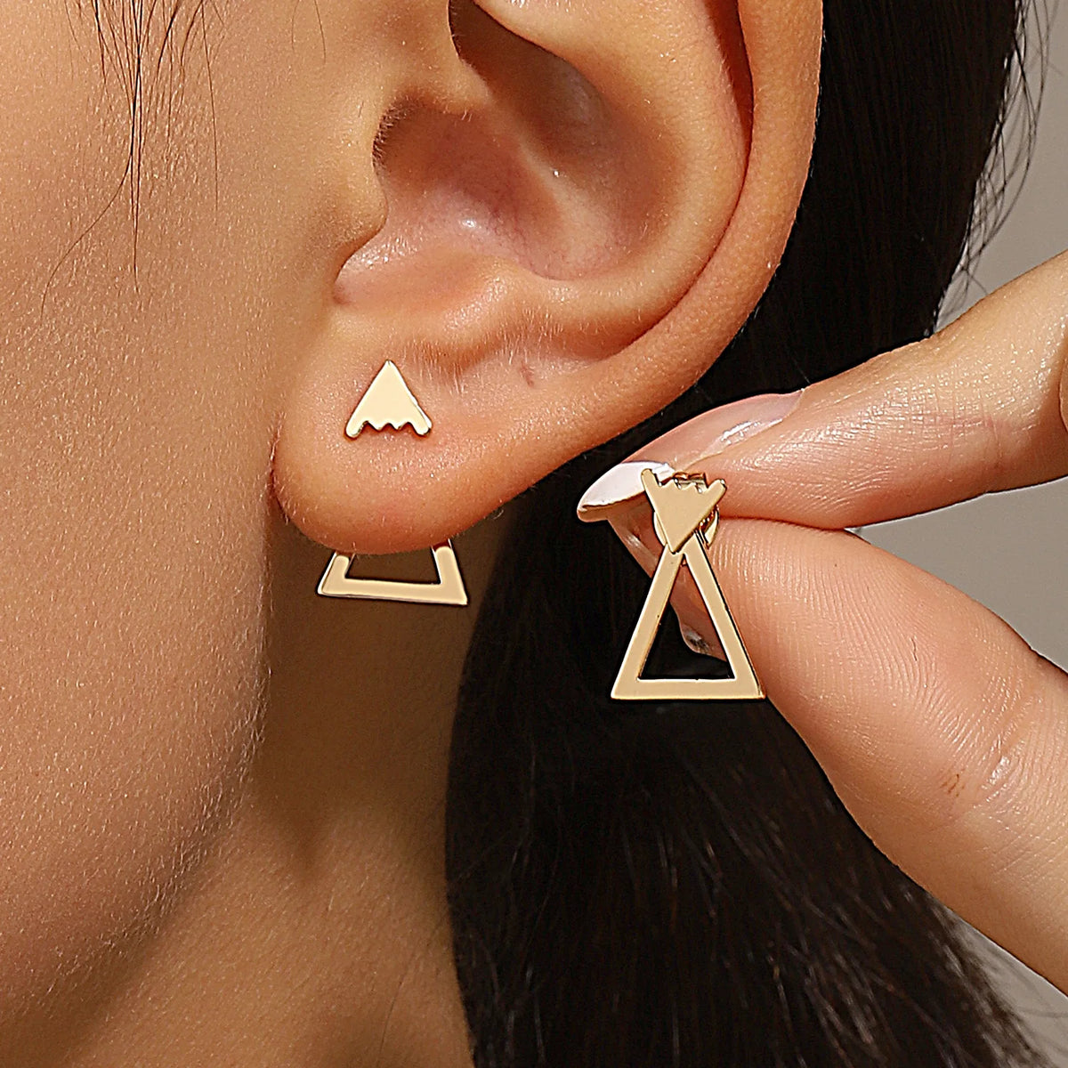 Retro Geometric Earrings
