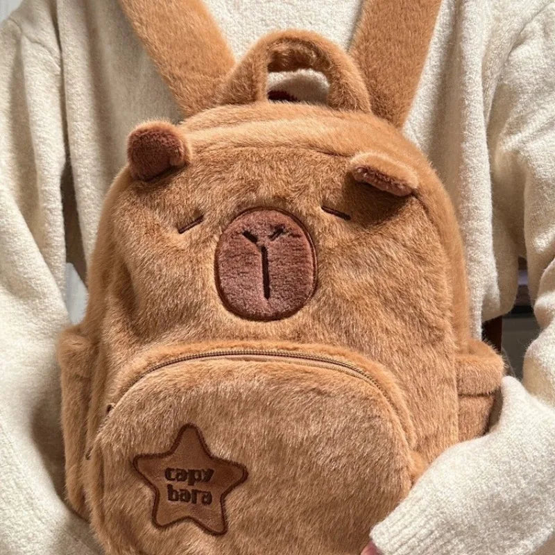 Capybara Plush Backpack