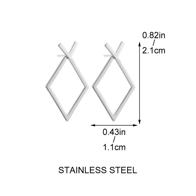 Retro Geometric Earrings