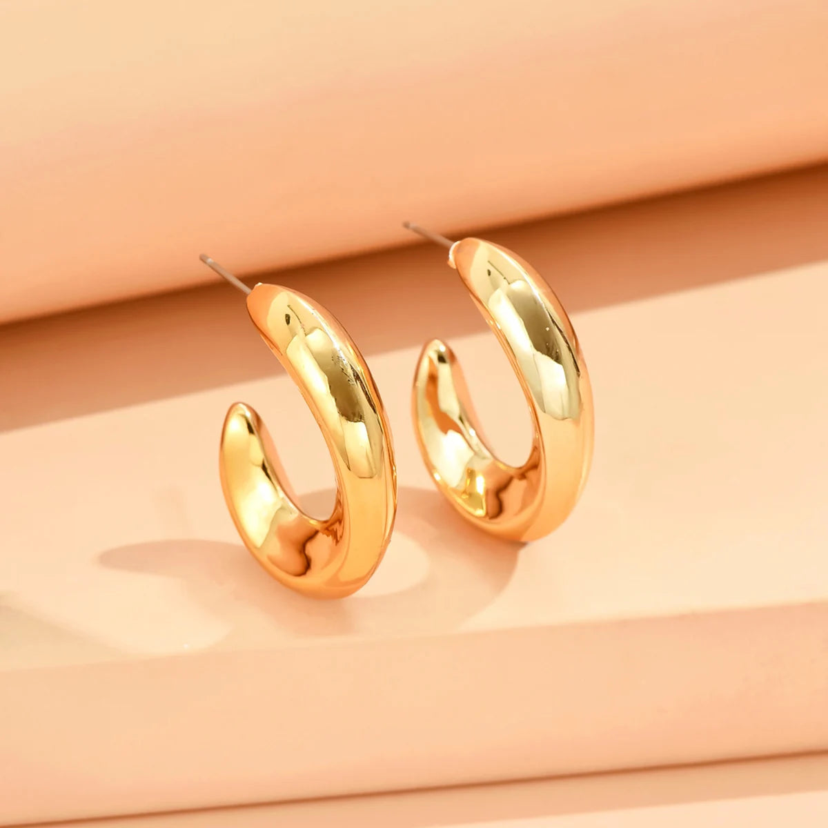 Geometric Metallic Earrings