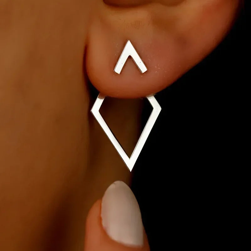 Retro Geometric Earrings