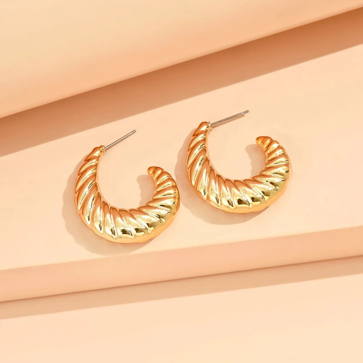 Geometric Metallic Earrings