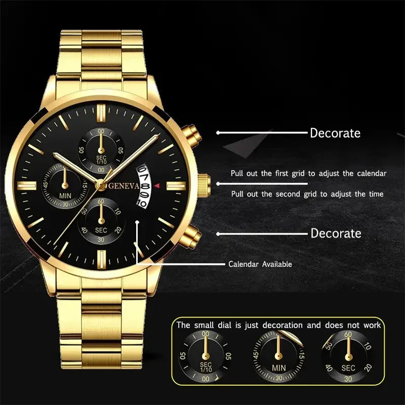 Gold Stainless Watch