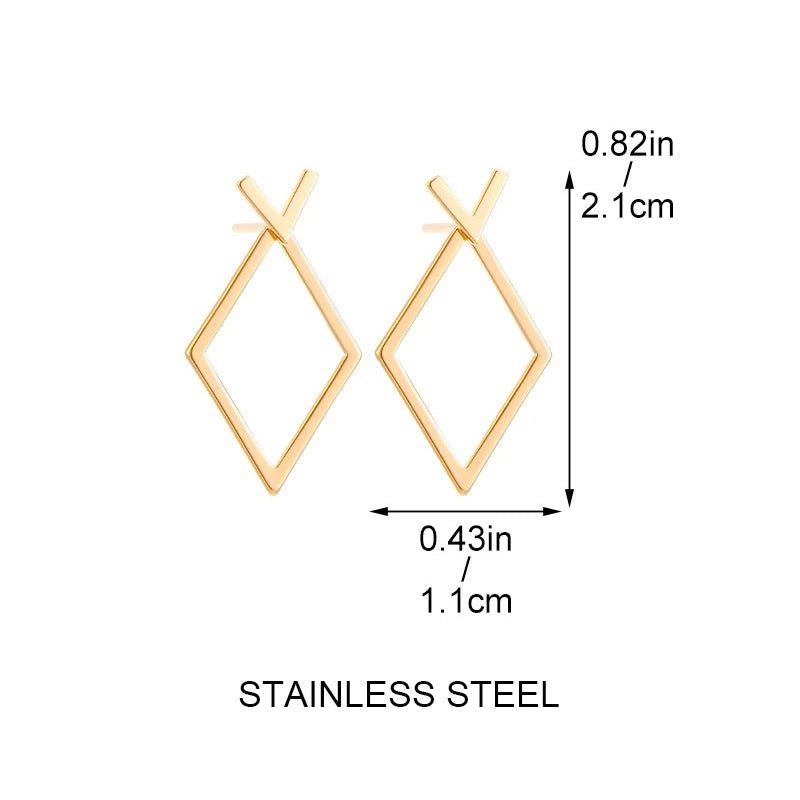 Retro Geometric Earrings