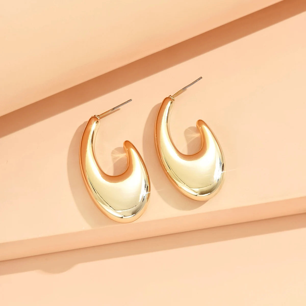Geometric Metallic Earrings