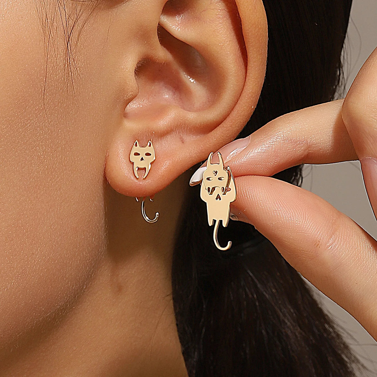 Retro Geometric Earrings