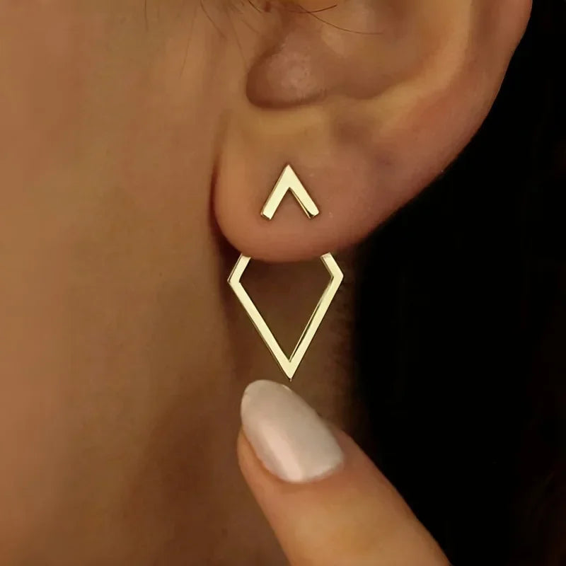 Retro Geometric Earrings