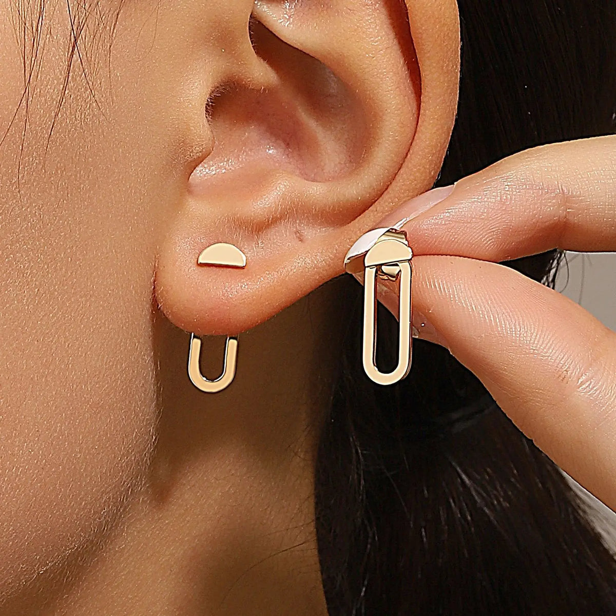 Retro Geometric Earrings