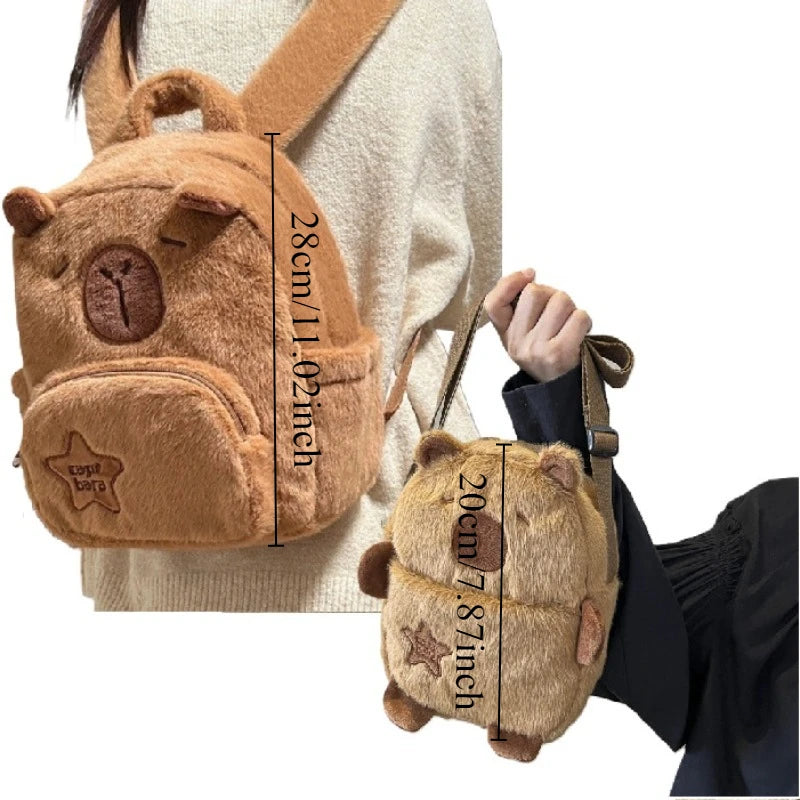 Capybara Plush Backpack