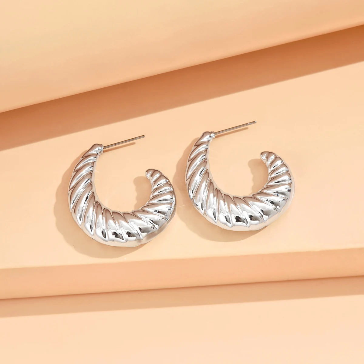 Geometric Metallic Earrings