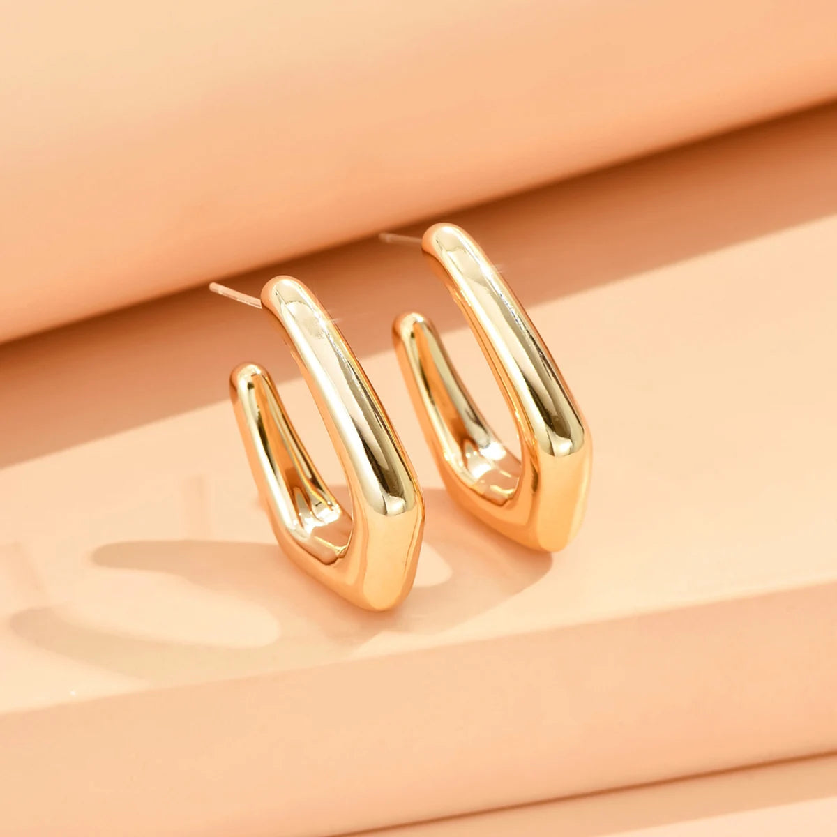 Geometric Metallic Earrings